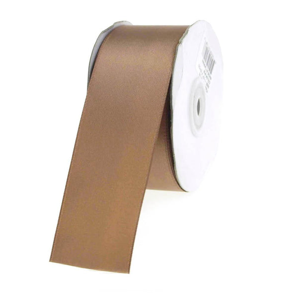 Double Faced Satin Ribbon, 1-1/2-inch, 25-yard, Toffee