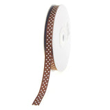 Swiss Dots Grosgrain Ribbon, 3/8-inch, 25-yard