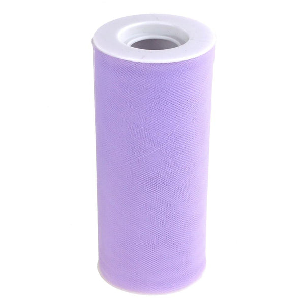 Tulle Spool Roll Fabric Net, 6-Inch, 25 Yards, Lavender