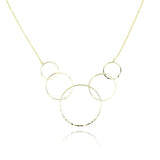 Circles Geometric Pattern Necklace, 23-Inch