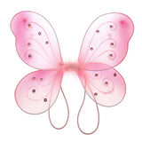 Organza Nylon Butterfly Wings with Glitters, 12-Inch