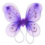 Organza Nylon Butterfly Wings with Glitters, 12-Inch