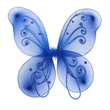 Organza Nylon Butterfly Wings with Glitters, 12-Inch