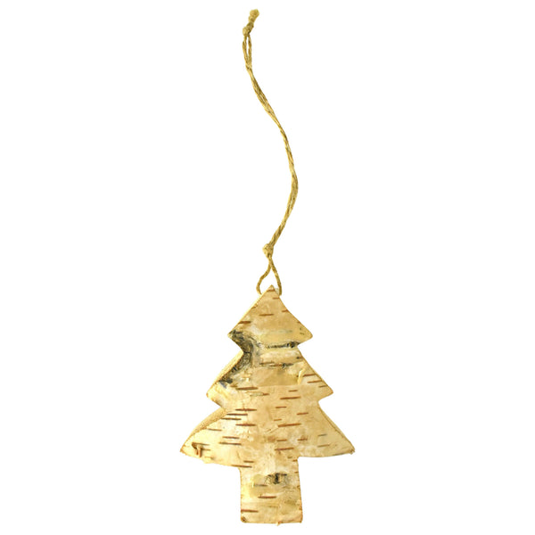 Unfinished Wood Christmas Tree Ornament, 4-Inch