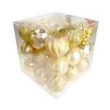 Decorative Textured Orb Ornaments, 3-Inch, 27-Piece