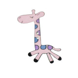 Giraffe Painted Wood Buttons, 2-Inch, 6-Count