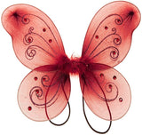 Organza Butterfly Fairy Wings w/ Rhinestone Glitters