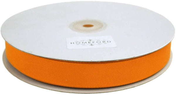 Solid Grosgrain Ribbon, 5/8-Inch, 50 Yards, Orange