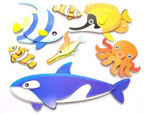 Wooden Sea Creatures Wall Stickers Decor