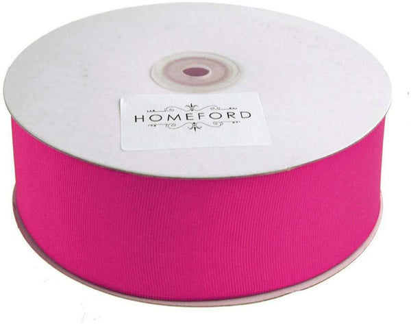 Solid Grosgrain Ribbon, 1-1/2-inch, 50-yard, Hot Pink