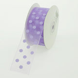 Polka Dot Organza Ribbon, 1-1/2-Inch, 25 Yards