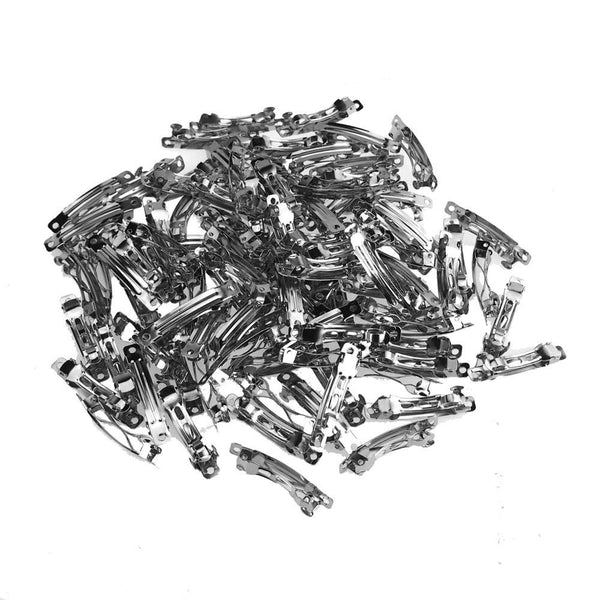 Silver French Clip, 40mm, 100-Piece