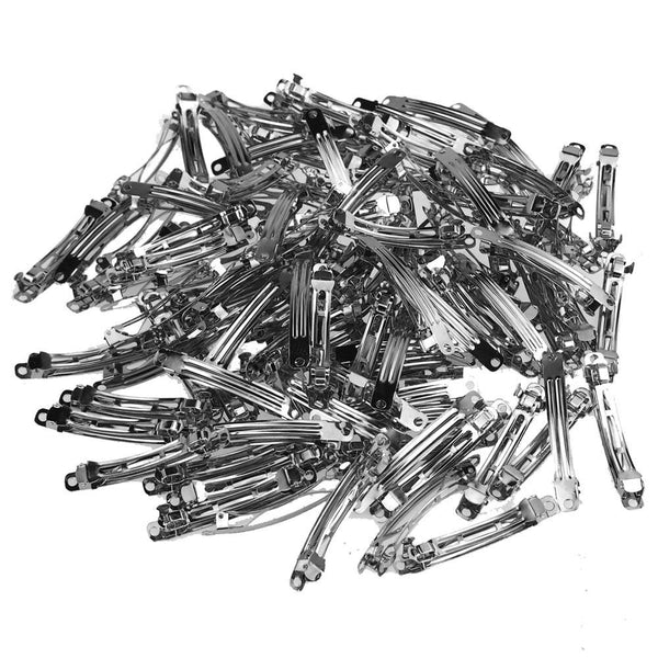 Silver French Clip, 60mm, 100-Piece