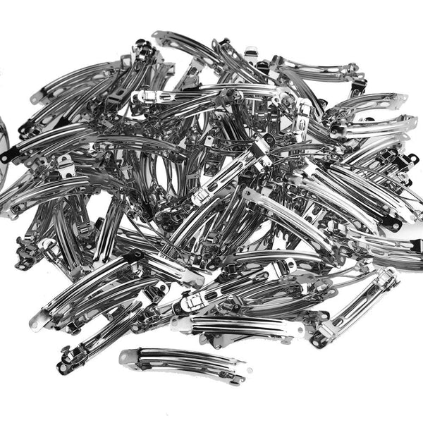 Silver French Clip, 70mm, 100-Piece