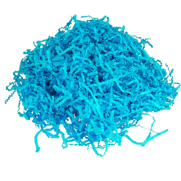 Crinkled Paper Shreds Packaging, 2-Ounces, Turquoise