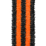 Halloween Fuzzy Stripes Wired Ribbon, 2-1/2-Inch, 10-Yard