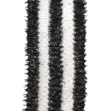 Halloween Fuzzy Stripes Wired Ribbon, 2-1/2-Inch, 10-Yard