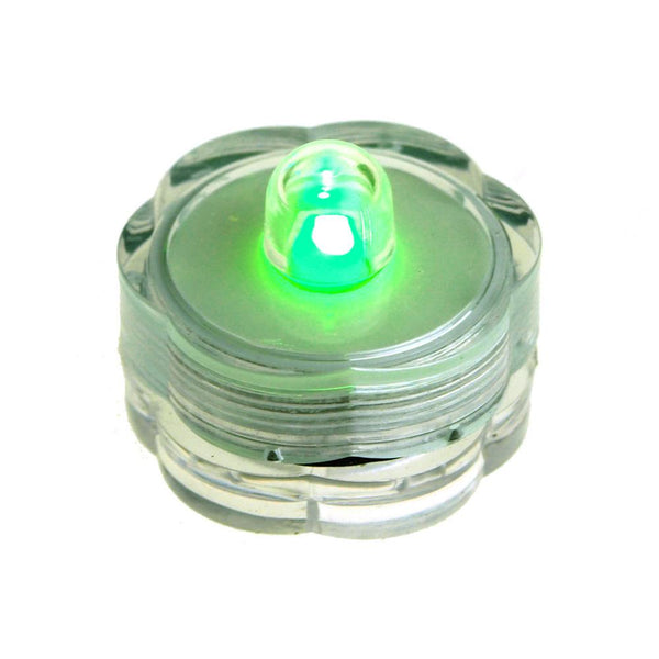 LED Floral Water Submersible Base Lights, 12-Piece, Apple Green