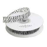 Zebra Print Sheer Organza Ribbon, 25 Yards