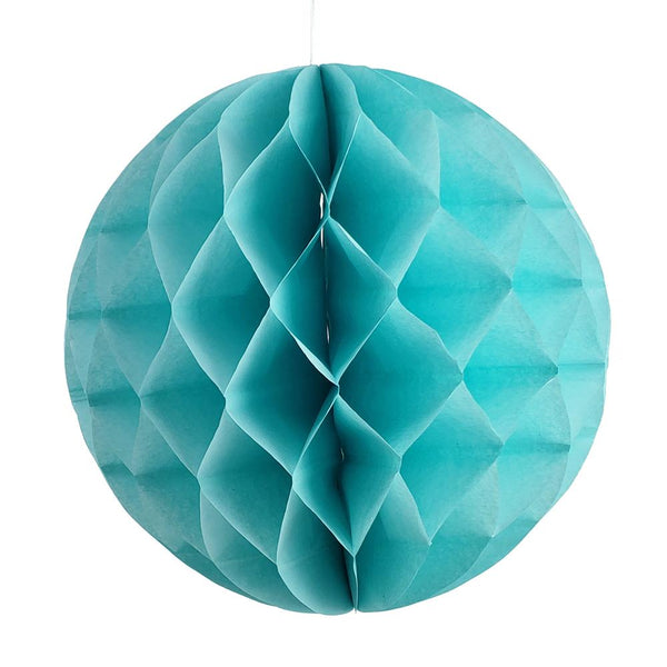 Round Paper Honeycomb Ball, 11-1/4-Inch, Blue