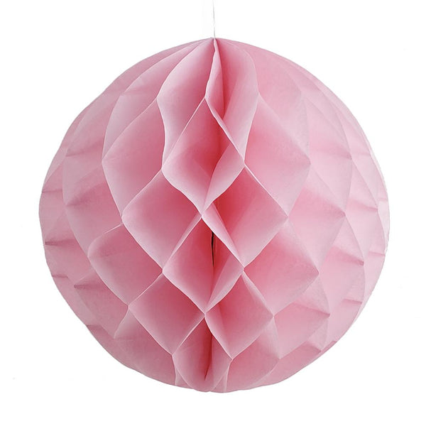 Round Paper Honeycomb Ball, 11-1/4-Inch, Pink