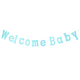 Diamond Glitter 'Welcome Baby" Garland, 7-Inch, 7-Feet