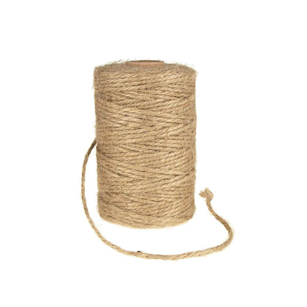 Burlap Jute Twine Rope, 2mm, 100 Yards, Natural