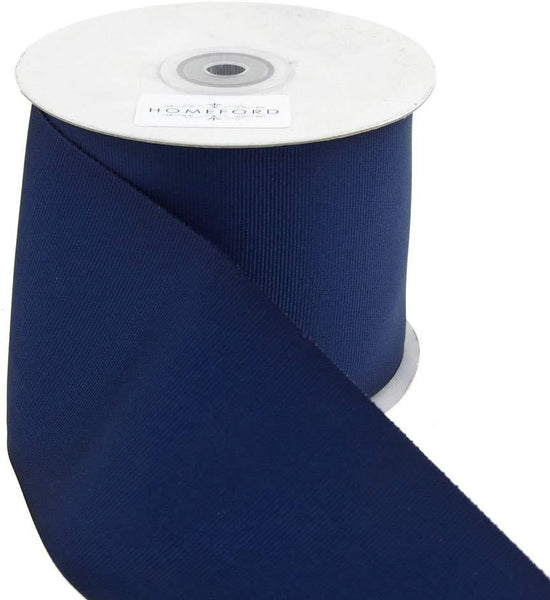 Solid Grosgrain Ribbon, 3-Inch, 25 Yards, Navy Blue