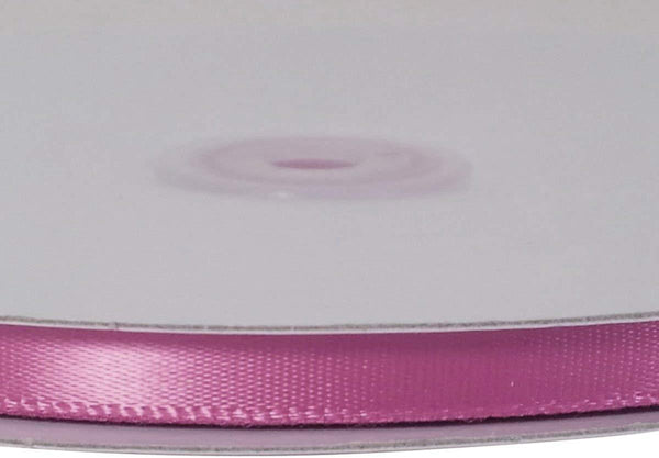 Single Face Satin Ribbon, 1/4-Inch, 100 Yards, Rosy Mauve