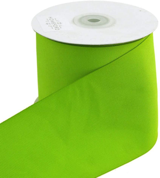 Solid Grosgrain Ribbon, 3-Inch, 25 Yards, Apple Green