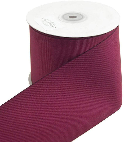 Solid Grosgrain Ribbon, 3-Inch, 25 Yards, Wine