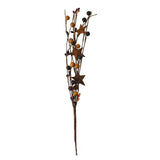 Rusted Stars and Berries Branch Spray, 12-1/2-Inch