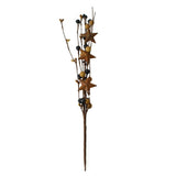 Rusted Stars and Berries Branch Spray, 12-1/2-Inch