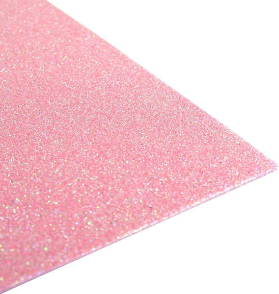 Glitter EVA Foam Sheet, 9-1/2-Inch x 12-Inch, 10-Piece, Pink