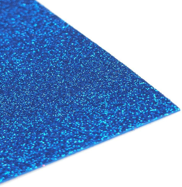 Glitter EVA Foam Sheet, 9-1/2-Inch x 12-Inch, 10-Piece, Royal Blue