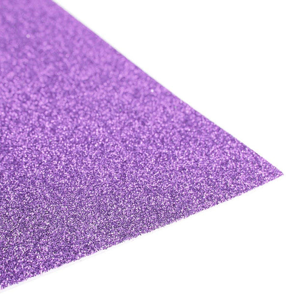 Glitter EVA Foam Sheet, 9-1/2-Inch x 12-Inch, 10-Piece, Lavender