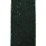 Glittered Lush Double-Sided Wired Ribbon, 2-1/2-Inch, 10-Yard