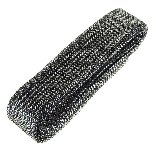 Waffle Wash Deco Flex Ribbon, 2-1/2-Inch, 20 Yards, Black