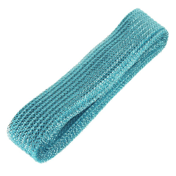 Waffle Wash Deco Flex Ribbon, 2-1/2-Inch, 20 Yards, Blue