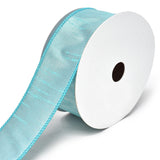 Metallic Pastel Sassy Wired Ribbon, 1-1/2-Inch, 10-Yard, Turquoise