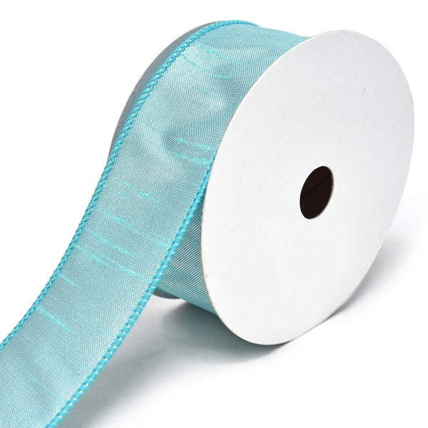 Metallic Pastel Sassy Wired Ribbon, 1-1/2-Inch, 10-Yard, Turquoise