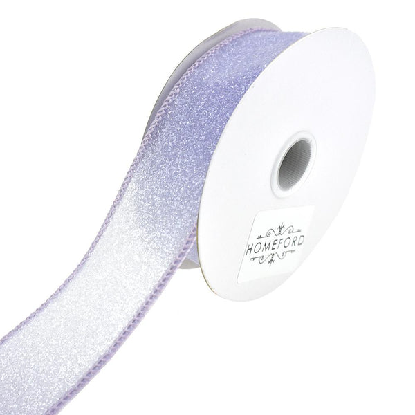 Crystal Rocks Wired Edge Glitter Ribbon, 1-1/2-Inch, 10-Yard, Lavender