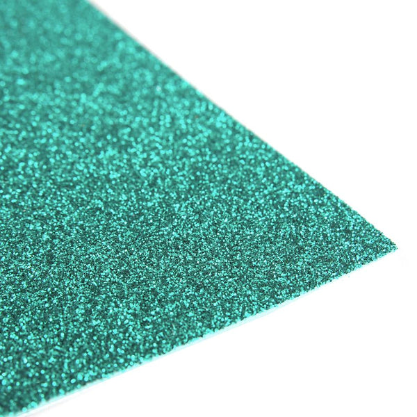 Glitter EVA Foam Sheet, 9-inch x 12-inch, 10-Piece, Aqua