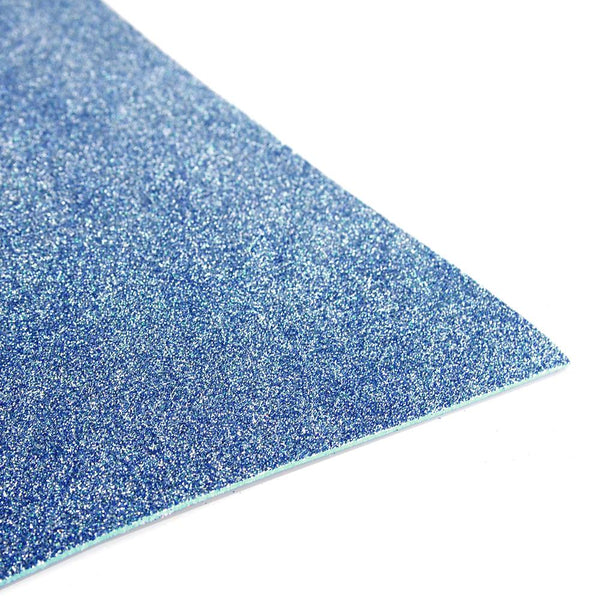 Glitter EVA Foam Sheet, 9-inch x 12-inch, 10-Piece, Blue