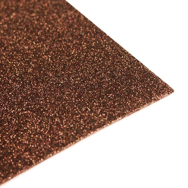 Glitter EVA Foam Sheet, 9-inch x 12-inch, 10-Piece, Brown