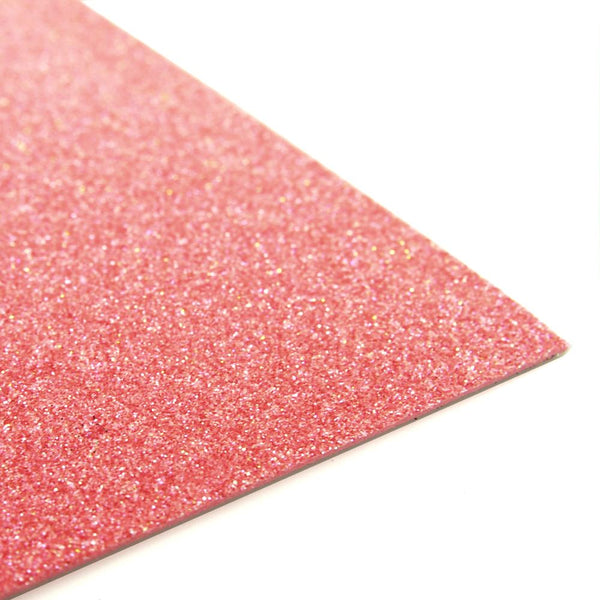 Glitter EVA Foam Sheet, 9-inch x 12-inch, 10-Piece, Coral