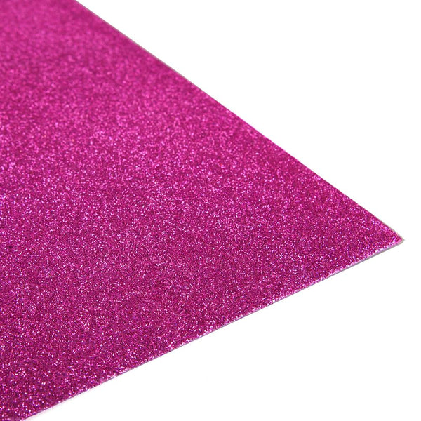 Glitter EVA Foam Sheet, 13-inch x 18-inch, 10-Piece, Fuchsia