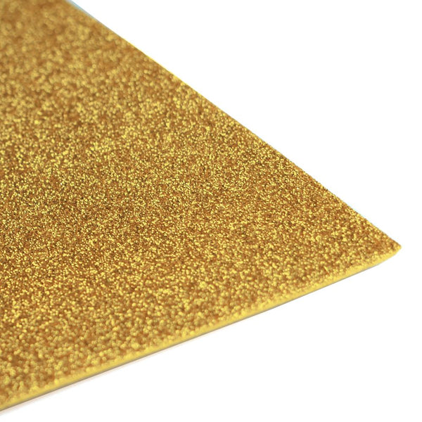 Glitter EVA Foam Sheet, 9-inch x 12-inch, 10-Piece, Gold