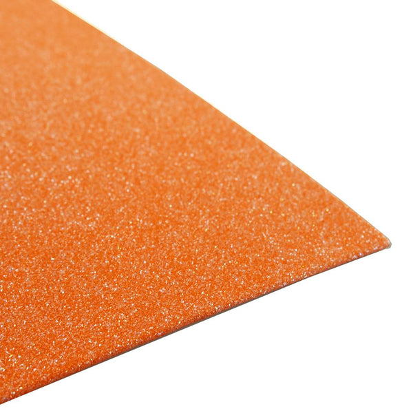 Glitter EVA Foam Sheet, 9-inch x 12-inch, 10-Piece, Orange