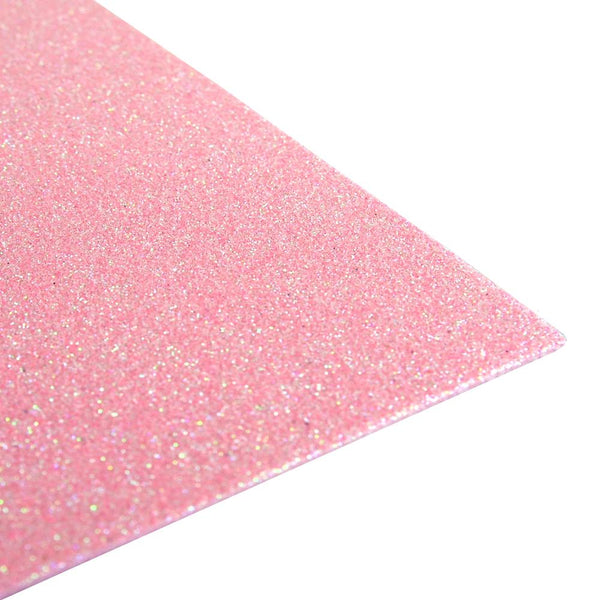 Glitter EVA Foam Sheet, 13-inch x 18-inch, 10-Piece, Pink